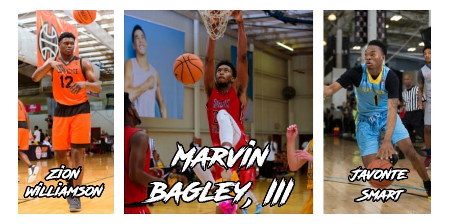 Marvin Bagley, Zion Williamson, and Javonte Smart lead the way in the newly updated 2018 HoopSeen Top-100 Rankings. 