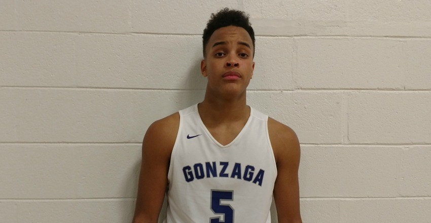 Terrence Williams musters up a productive outing running with his talented Gonzaga College High bunch as he shows high-level abilities as a member of the 2020 class. 