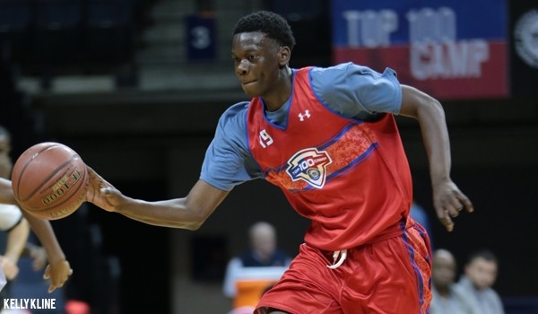 Deriante Jenkins dribbles the basketball